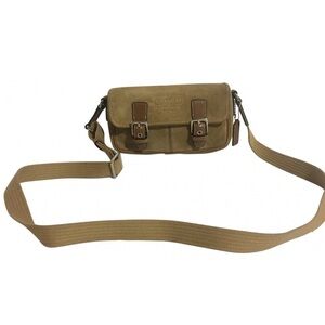 COPY - Coach brown suede crossbody handbag